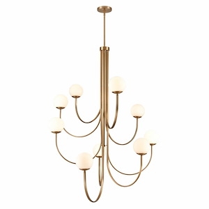 Caroline - 9 Light Chandelier In Modern Style-59.75 Inches Tall and 43.5 Inches Wide