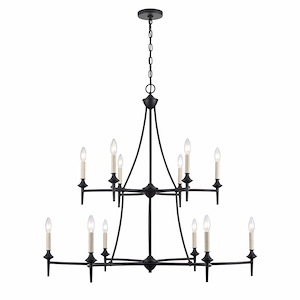Solomon - 12 Light Chandelier In Traditional Style-37.5 Inches Tall and 41 Inches Wide