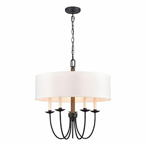 Neville - 5 Light Chandelier In Farmhouse Style-24.5 Inches Tall and 23 Inches Wide