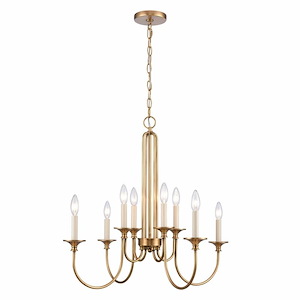 Cecil - 8 Light Chandelier In Traditional Style-25.5 Inches Tall and 28 Inches Wide