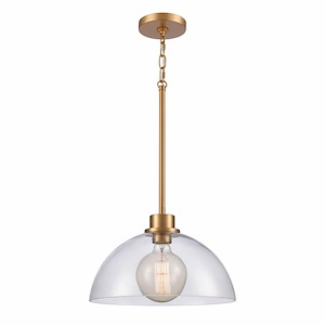 Julian - 1 Light Pendant In Farmhouse Style-10.5 Inches Tall and 14 Inches Wide - 1284858