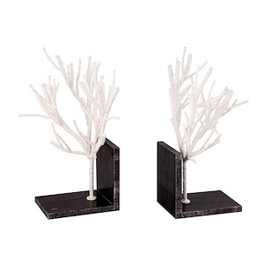 Aldous - 14 Inch Bookend with Light Finish (Set of 2)