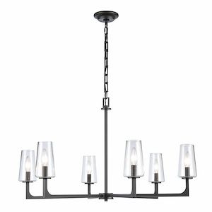 Fitzroy - 6 Light Chandelier In Farmhouse Style-19.5 Inches Tall and 34 Inches Wide - 1284690