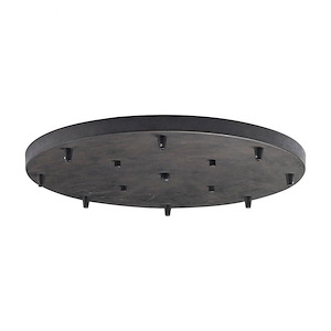 Illuminare Accessory - Round Pan in Transitional Style with Mid-Century and Retro inspirations - 2 Inches tall and 18 inches wide - 1208886