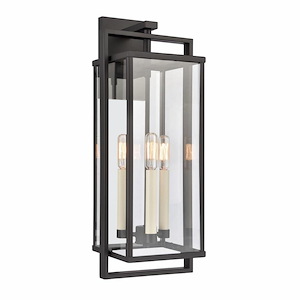 Gladwyn - 3 Light Outdoor Wall Sconce In Farmhouse Style-22 Inches Tall and 8.25 Inches Wide
