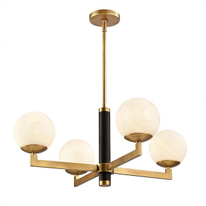 Gillian - 4 Light Chandelier-12.5 Inches Tall and 28 Inches Wide - 1336005