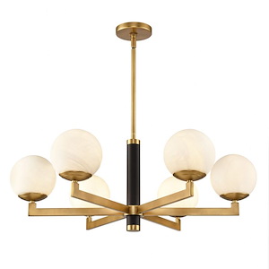 Gillian - 6 Light Chandelier-12.5 Inches Tall and 32 Inches Wide