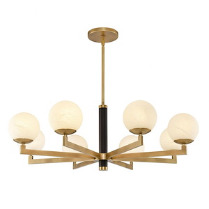 Gillian - 8 Light Chandelier-14 Inches Tall and 39 Inches Wide