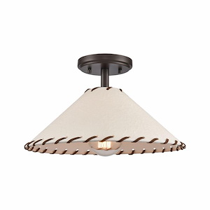 Marion - 1 Light Semi-Flush Mount-7.75 Inches Tall and 14 Inches Wide