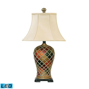 Joseph - Traditional Style w/ Eclectic inspirations - Composite 9.5W 1 LED Table Lamp - 30 Inches tall 18 Inches wide - 873941