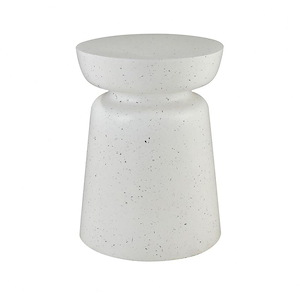 Dash - Modern/Contemporary Style w/ Luxe/Glam inspirations - Fiberglass Accent Table - 19 Inches tall 15 Inches wide