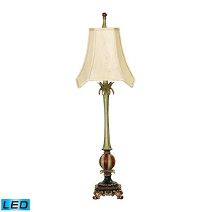 Whimsical Elegance - Traditional Style w/ VintageCharm inspirations - Composite 9.5W 1 LED Table Lamp - 35 Inches tall 8 Inches wide - 875483