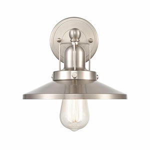 English Pub - 1 Light Wall Sconce In Transitional Style-8 Inches Tall and 8 Inches Wide - 1119203