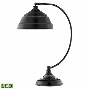 Alton - 9W 1 LED Table Lamp In Art Deco Style-21 Inches Tall and 16 Inches Wide