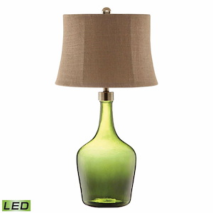 Trent - 9W 1 LED Table Lamp In Art Deco Style-31.5 Inches Tall and 17 Inches Wide
