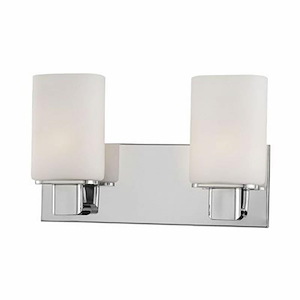 Verticale - 2 Light Bath Vanity-9 Inches Tall and 15 Inches Wide