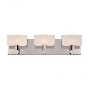 Toby - 3 Light Bath Vanity in Modern/Contemporary Style with Art Deco and Luxe/Glam inspirations - 5.5 Inches tall and 21.4 inches wide