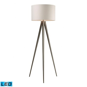 Salford - Modern/Contemporary Style w/ Urban/Industrial inspirations - Steel 9.5W 1 LED Floor Lamp - 61 Inches tall 20 Inches wide