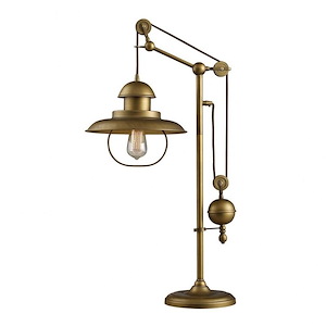 Farmhouse - Transitional Style w/ ModernFarmhouse inspirations - Metal 1 Light Table Lamp - 32 Inches tall 19 Inches wide - 872230