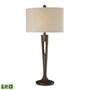 Martcliff - Transitional Style w/ Luxe/Glam inspirations - Metal 9.5W 1 LED Table Lamp - 35 Inches tall 17 Inches wide