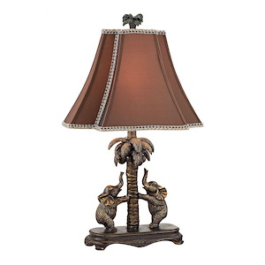 Adamslane - Traditional Style w/ VintageCharm inspirations - Resin 1 Light Accent Lamp - 24 Inches tall 13 Inches wide - 872558