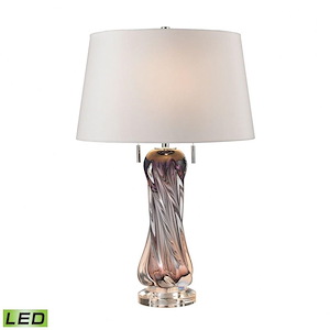 Ryefields Road-Transitional Style w/ Luxe/Glam inspirations-Crystal and Glass 2 Light Table Lamp-24 Inches tall 16 Inches wide - 1240697