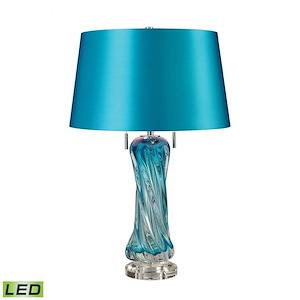 Vergato - Transitional Style w/ Luxe/Glam inspirations - Crystal and Glass 2 Light Table Lamp - 24 Inches tall 16 Inches wide - 1227140