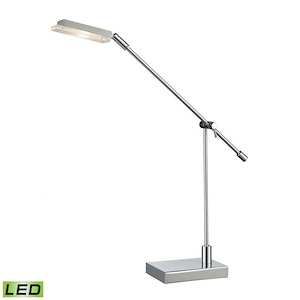 Bibliotheque - Transitional Style w/ Luxe/Glam inspirations - Glass and Metal 5W 1 LED Desk Lamp - 11 Inches tall 4 Inches wide