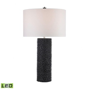 Punk - Modern/Contemporary Style w/ Luxe/Glam inspirations - Composite 9.5W 1 LED Table Lamp - 30 Inches tall 17 Inches wide