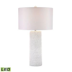 Punk - Modern/Contemporary Style w/ Luxe/Glam inspirations - Composite 9.5W 1 LED Table Lamp - 30 Inches tall 17 Inches wide