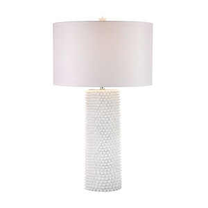 Punk - Modern/Contemporary Style w/ Luxe/Glam inspirations - Composite 1 Light Table Lamp - 30 Inches tall 17 Inches wide
