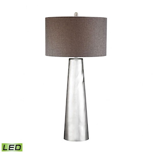 Modern/Contemporary Style w/ Luxe/Glam inspirations - Glass 37.5 Inch 9.5W 1 LED Table Lamp - 38 Inches tall 18 Inches wide