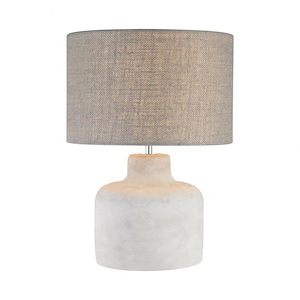 Rockport - Transitional Style w/ Urban/Industrial inspirations - Concrete and Metal 1 Light Table Lamp - 17 Inches tall 12 Inches wide - 872348