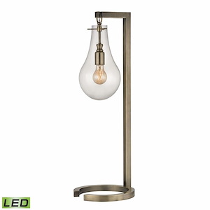 Teardrop - 9W 1 LED Table Lamp In Glam Style-29 Inches Tall and 10 Inches Wide