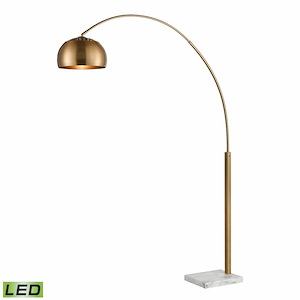Solar Flair - 9W 1 LED Floor Lamp In Mid-Century Modern Style-77 Inches Tall and 13 Inches Wide