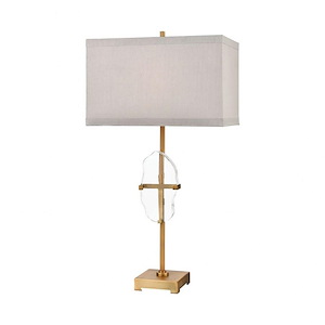 Priorato - Transitional Style w/ Luxe/Glam inspirations - Crystal and Metal 1 Light Table Lamp - 34 Inches tall 18 Inches wide