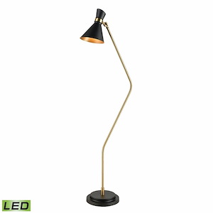 Virtuoso - 9W 1 LED Floor Lamp In Mid-Century Modern Style-60 Inches Tall and 15 Inches Wide - 1303636