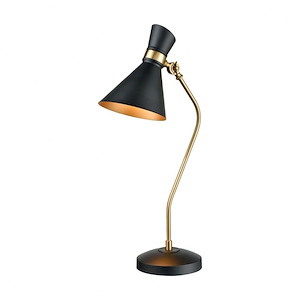 Virtuoso - Modern/Contemporary Style w/ Mid-CenturyModern inspirations - Metal 1 Light Table Lamp - 29 Inches tall 13 Inches wide