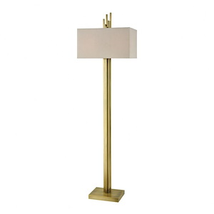 Azimuth - Modern/Contemporary Style w/ Luxe/Glam inspirations - Metal 2 Light Floor Lamp - 69 Inches tall 20 Inches wide