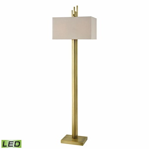 Azimuth - 18W 2 LED Floor Lamp In Glam Style-69 Inches Tall and 20 Inches Wide