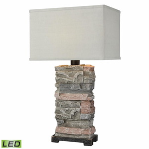 Terra Firma - 9W 1 LED Outdoor Table Lamp In Coastal Style-30 Inches Tall and 18 Inches Wide - 1303588