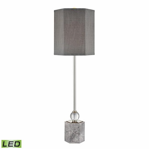 Discretion - 9W 1 LED Buffet Lamp In Glam Style-33 Inches Tall and 10 Inches Wide - 1303590