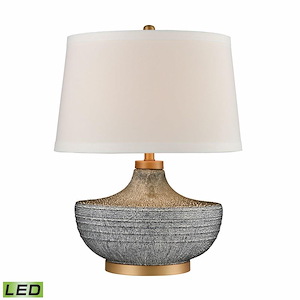 Damascus - 9W 1 LED Table Lamp In Glam Style-23.5 Inches Tall and 18 Inches Wide