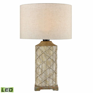Sloan - 9W 1 LED Outdoor Table Lamp In Mid-Century Modern Style-24.5 Inches Tall and 16 Inches Wide - 1304250