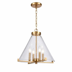The Holding - 4 Light Pendant In Coastal Style-15 Inches Tall and 17 Inches Wide - 1118370