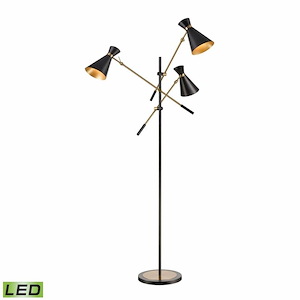 Chiron - 27W 3 LED Floor Lamp In Glam Style-73 Inches Tall and 43 Inches Wide - 1303812