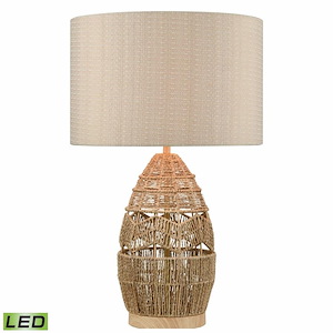 Husk - 9W 1 LED Table Lamp In Modern Style-25 Inches Tall and 15.5 Inches Wide - 1303836