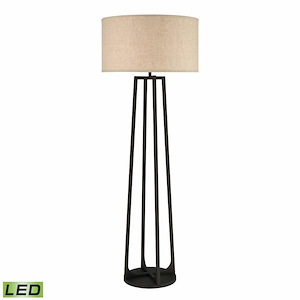 Colony - 9W 1 LED Floor Lamp In Glam Style-73 Inches Tall and 24 Inches Wide