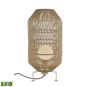 Corsica - 1 Light Outdoor Round Floor Lamp - 1007207