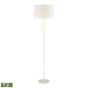 Hammered Home - 9W 1 LED Floor Lamp In Modern Style-67 Inches Tall and 17 Inches Wide